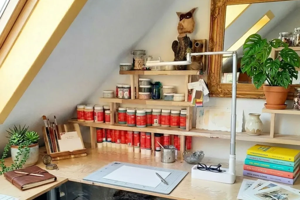 Susis Basteltisch mit Produkten von Gonis