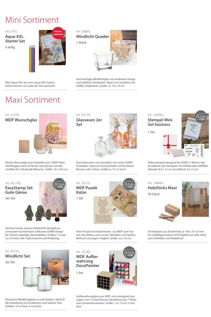 Kundengeschenke Mini- und Maxi-Sortiment Seite 2