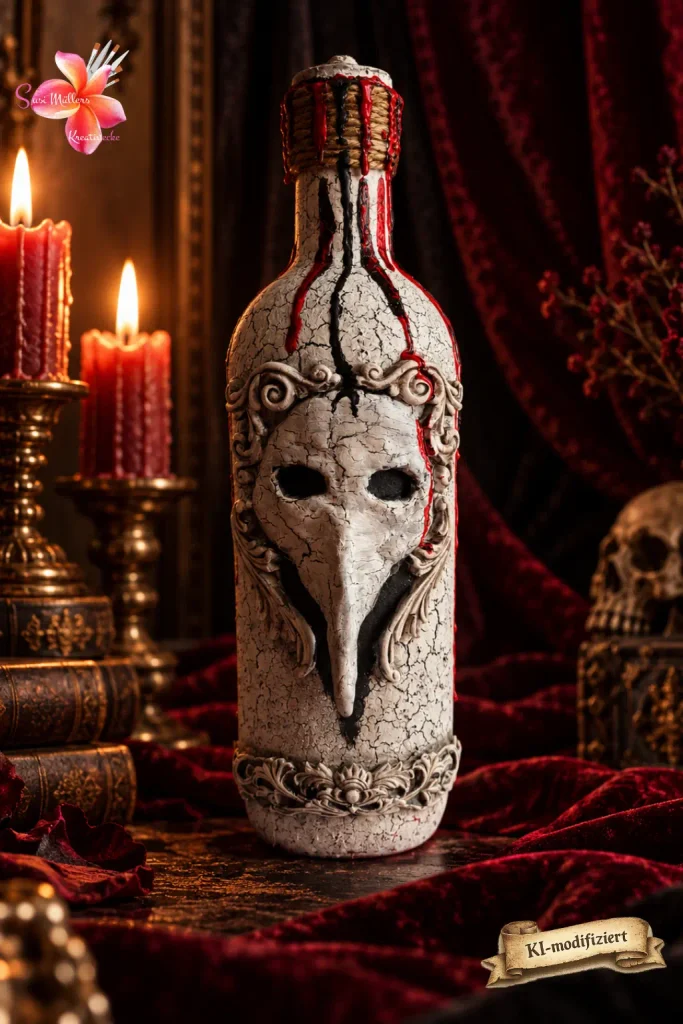 Venezianische Memento-Mori-Flasche von Vorne