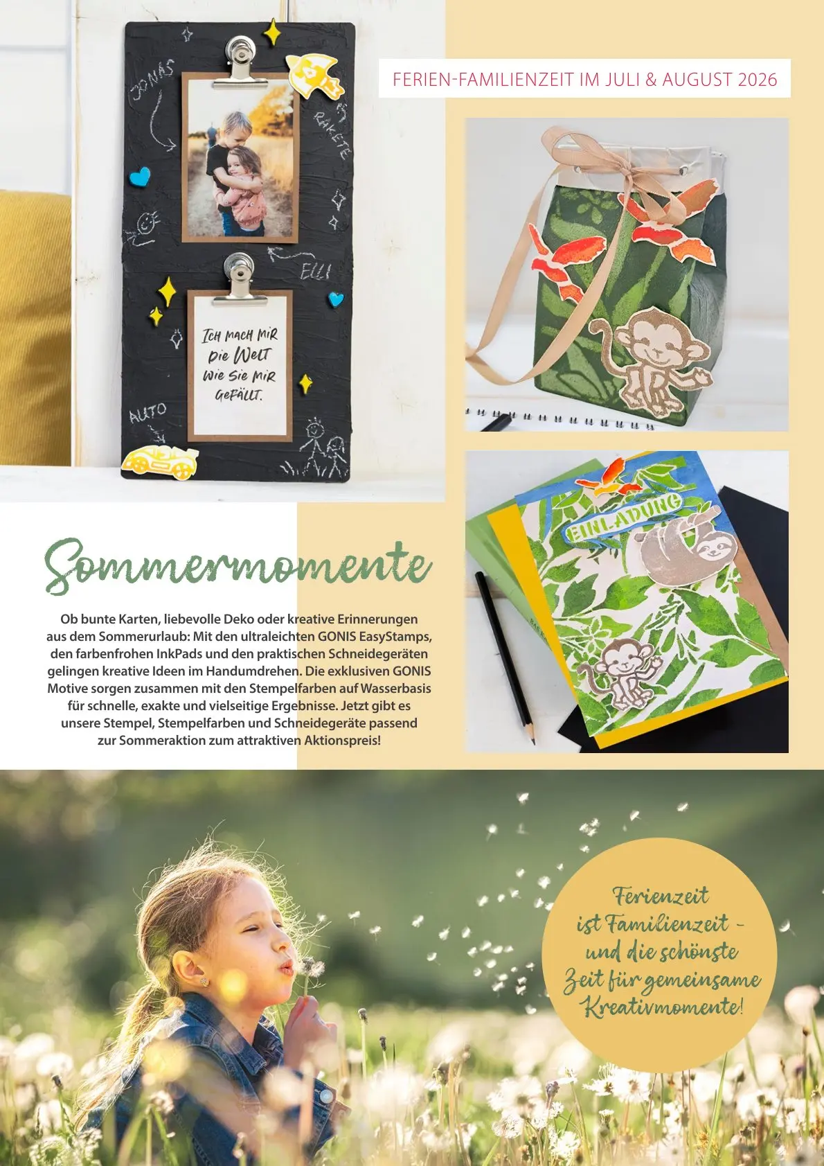 Ferien-Familien-Zeit im Juli und August 2026