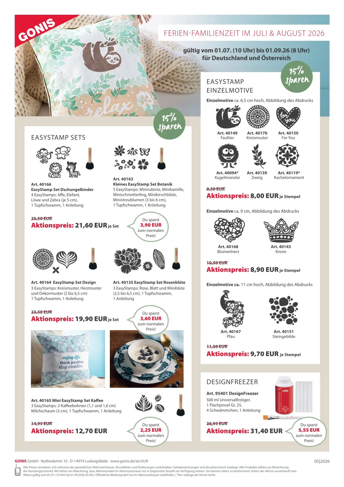 Ferien-Familienzeit EasyStamps im Angebot