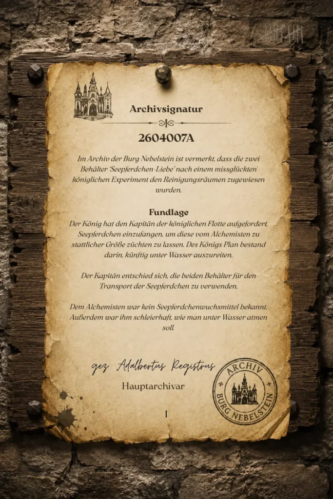 Was bisher geschah zu Archivsignatur 2604007A
