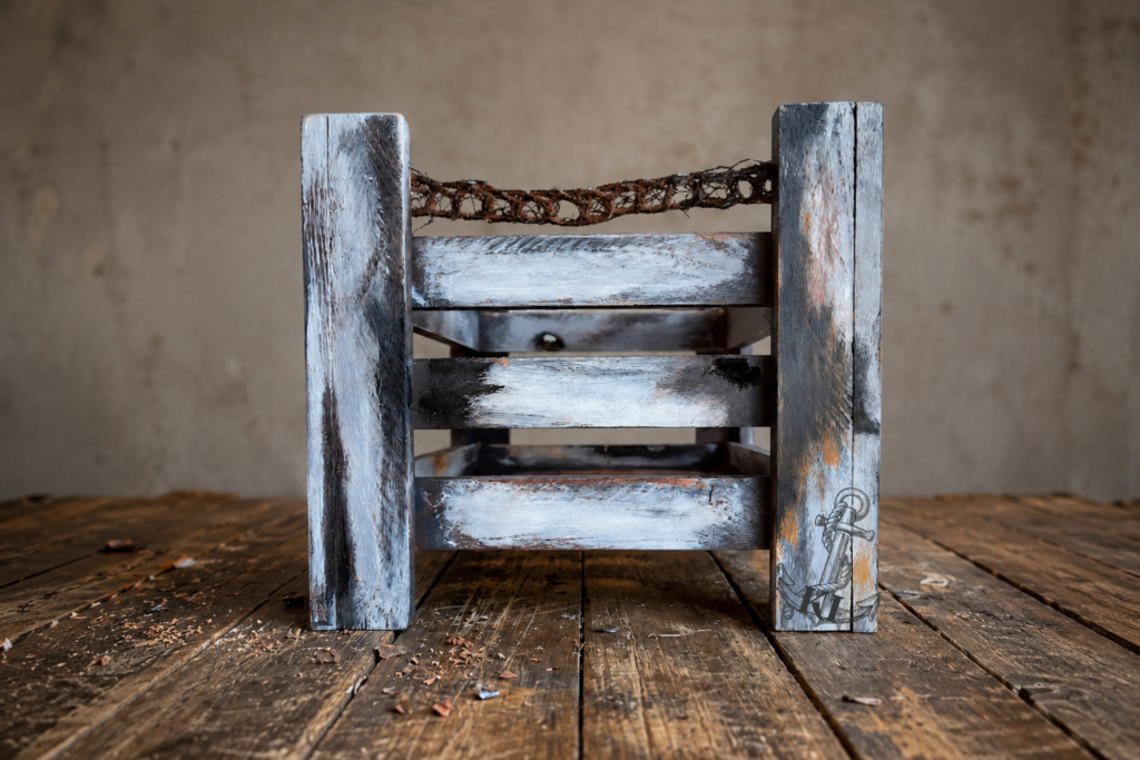 Industrial Holzkiste quer