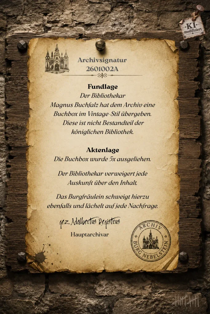 Story zur Archivsignatur 2601002A - Fund- und Aktenlage